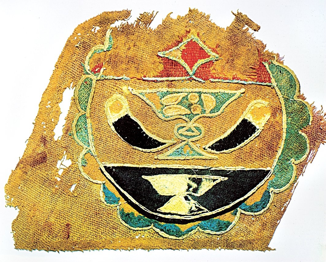 Üzerinde renk işlenmiş XV. yüzyıl sonlarına ait yün kumaş (New York Metropolitan Sanat Müzesi, nr. 1972.120.3)