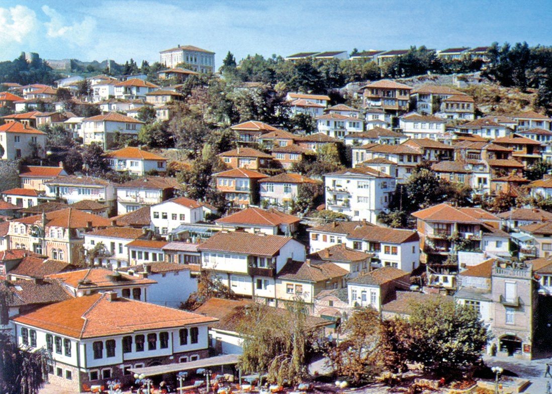 Ohri’de eski Türk evlerinin yoğun olduğu bir kesim