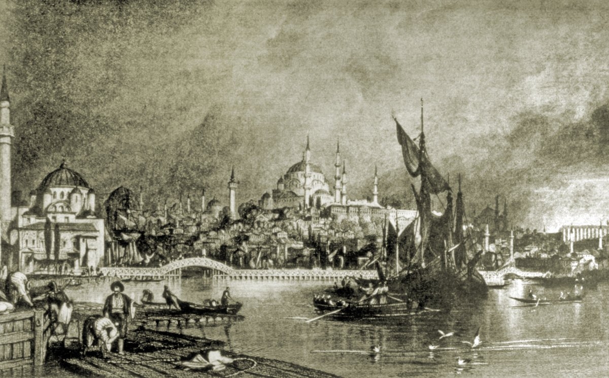 Thomas Allom’un Haliç’i tasvir eden bir gravürü (Robert Walsh, Constantinople and the Scenery of the Seven Churchs of Asia Minor, London 1839, II, lv. 36)