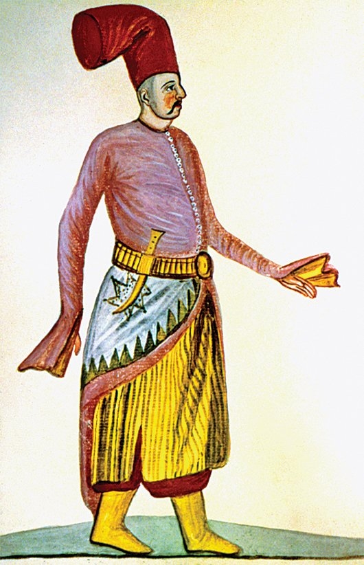 Şâtır (Türkische Gewänder und Osmanische Gesellschaft, İstanbul 1966, lv. 46)