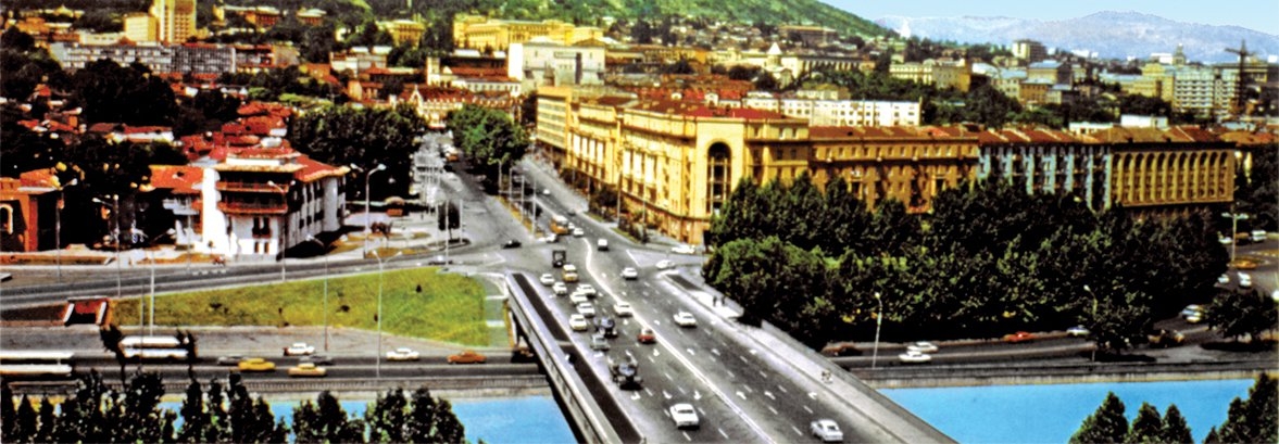 Gürcistan’ın başşehri Tiflis’ten bir görünüş