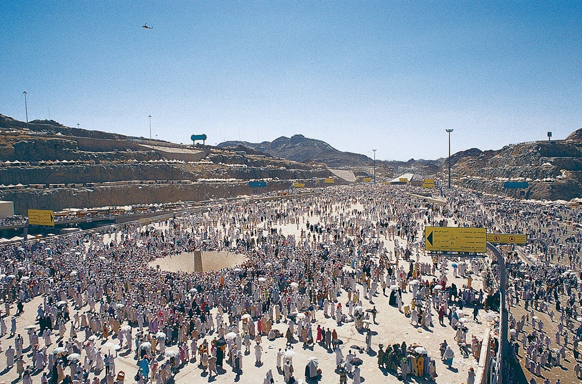 Mina’da şeytan taşlamanın yapıldığı yerin eski hali
