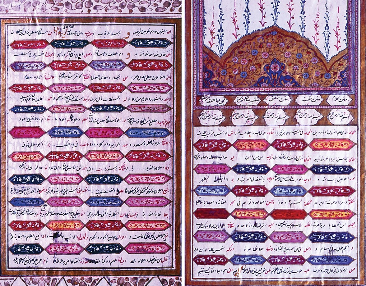 Feyzî-i Hindî’nin Dîvân’ının ilk iki sayfası (Süleymaniye Ktp., Hâlet Efendi, nr. 155)