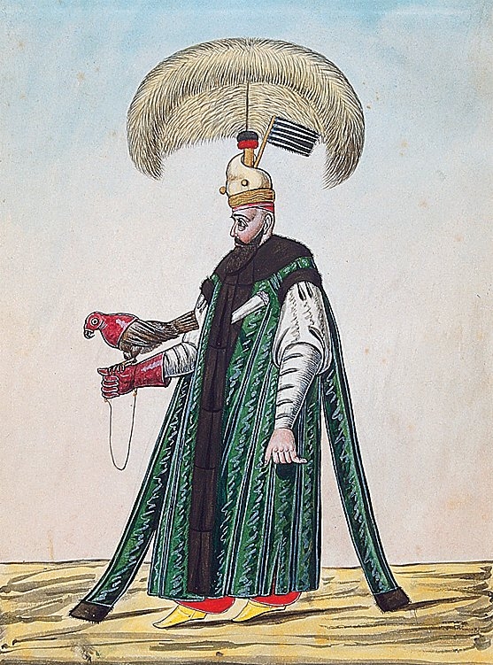 Şahincibaşı (Elbise-i Atîka-i Osmâniyye, İÜ Ktp.,TY, nr. 9362, vr. 22a)