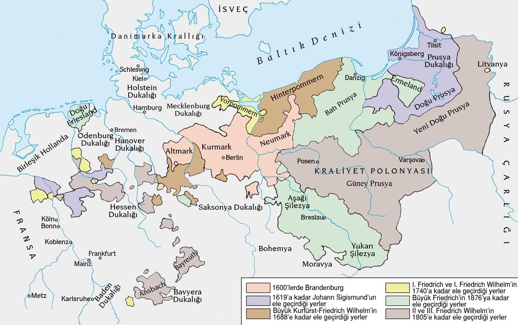 XVII. yüzyıldan 1805’e kadar Prusya’nın gelişmesi
