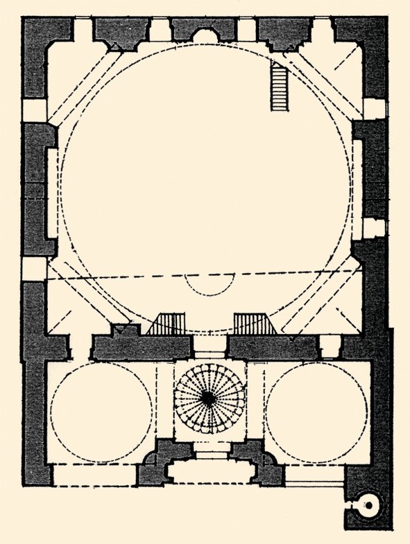 Mudurnu Yıldırım Bayezid Camii’nin planı
