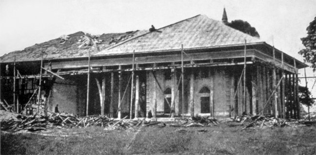Edirne Arz Odası’nın 1290 (1873) onarımı sırasında çekilmiş bir fotoğrafı (Rifat Osman arşivi)