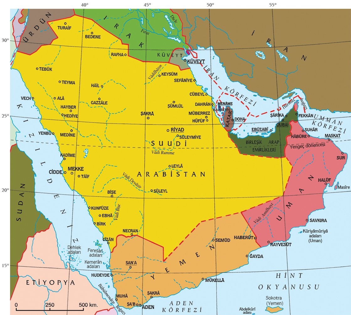 Arabistan siyasî haritası