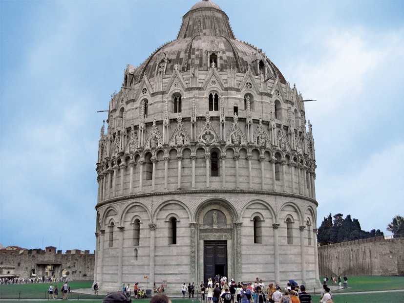İtalya’da Pisa Katedrali’nin vaftizhânesi