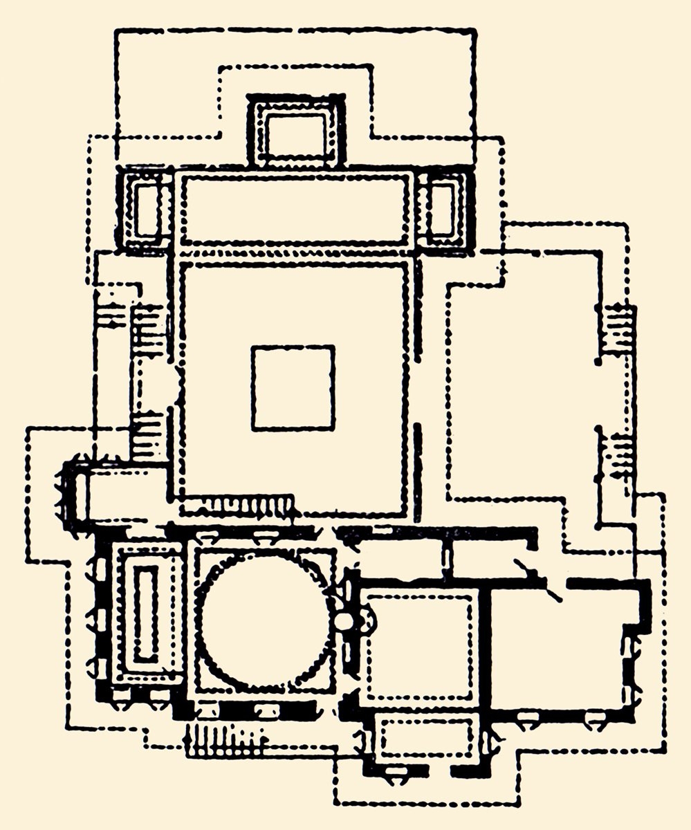 Edirne Sarayı içindeki Kum Kasrı’nın planı