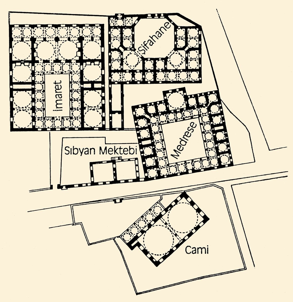 Haseki Külliyesi’nin planı