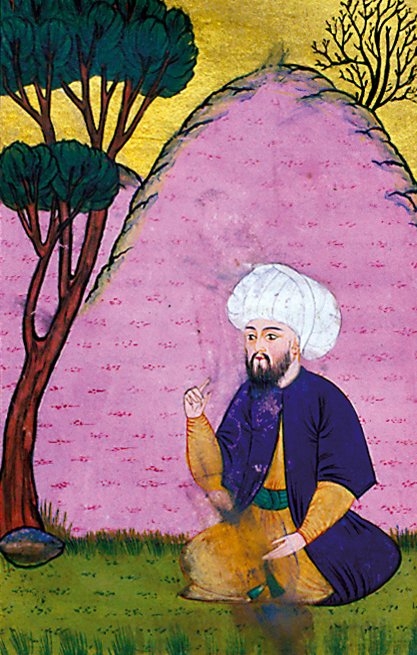 Âşık Çelebi’nin Meşâirü’ş-şuarâ adlı eserinde Revânî Çelebi’nin tasviri (Millet Ktp., Ali Emîrî Efendi, Tarih, nr. 772, vr. 530a)