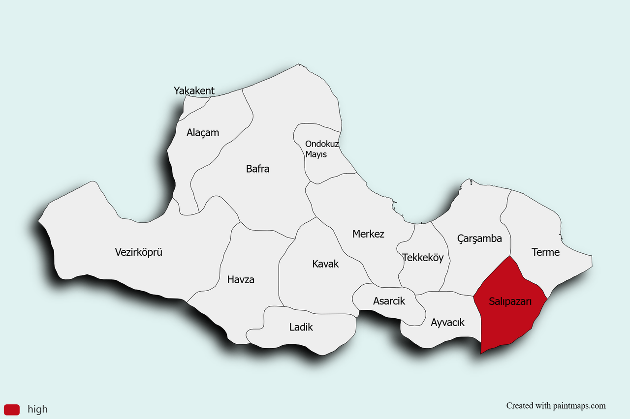 Samsun Map Chart (9).png