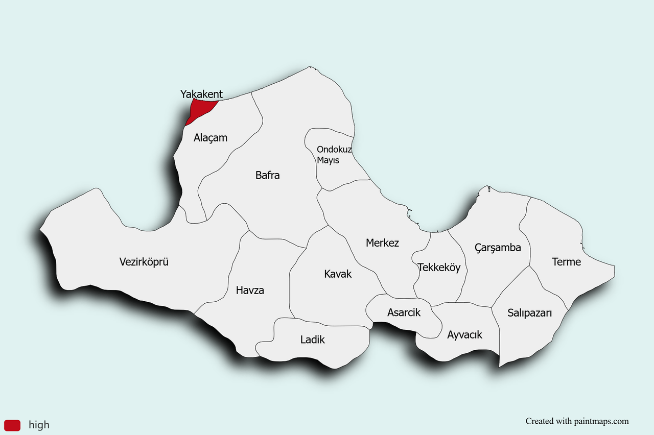 Samsun Map Chart (13).png