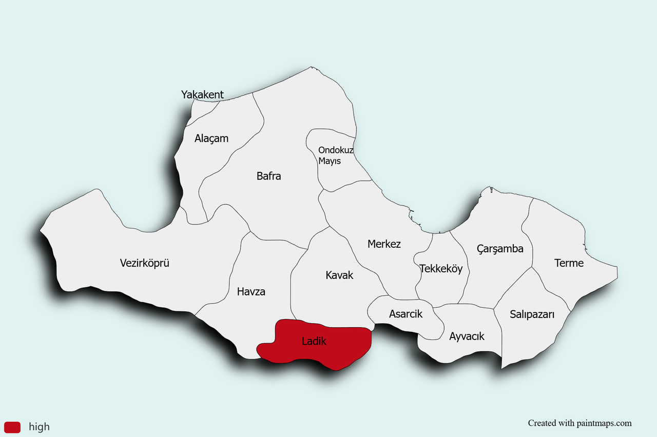 Samsun Map Chart (7).png