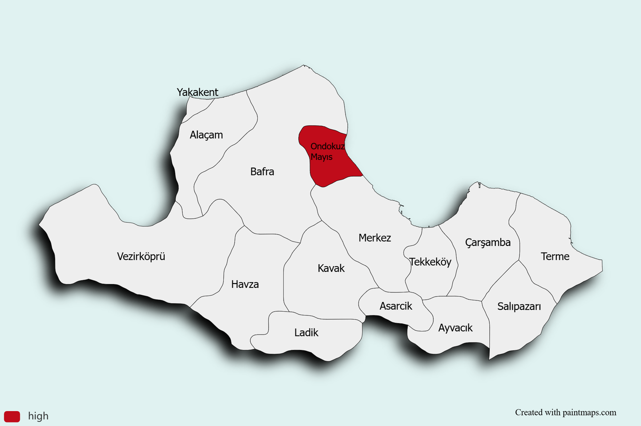 Samsun Map Chart (8).png