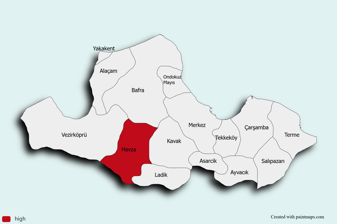 Samsun Map Chart (5).png