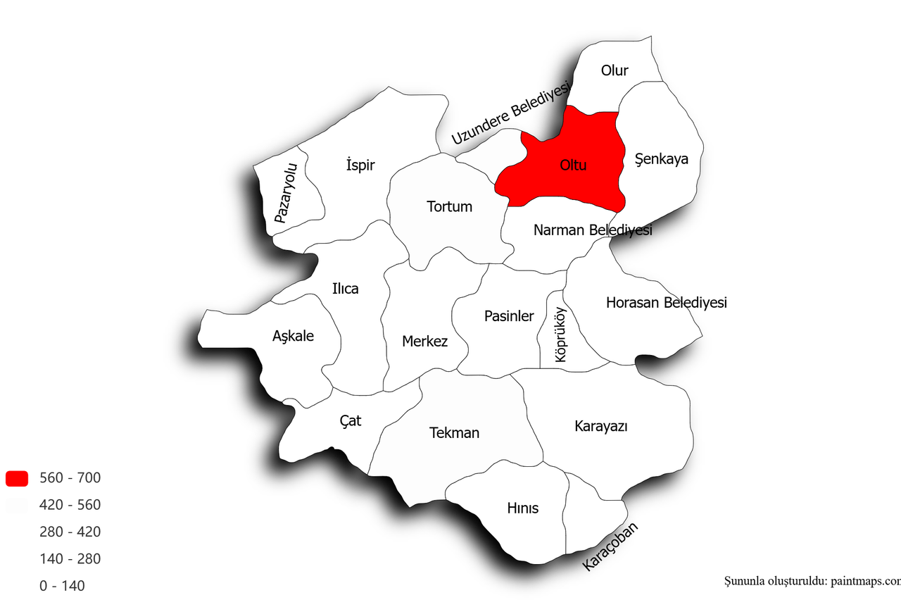 Erzurum Map Chart.png