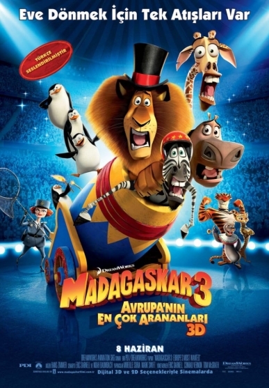 Madagaskar 3: Avrupa'nın En Çok Arananları (Film)