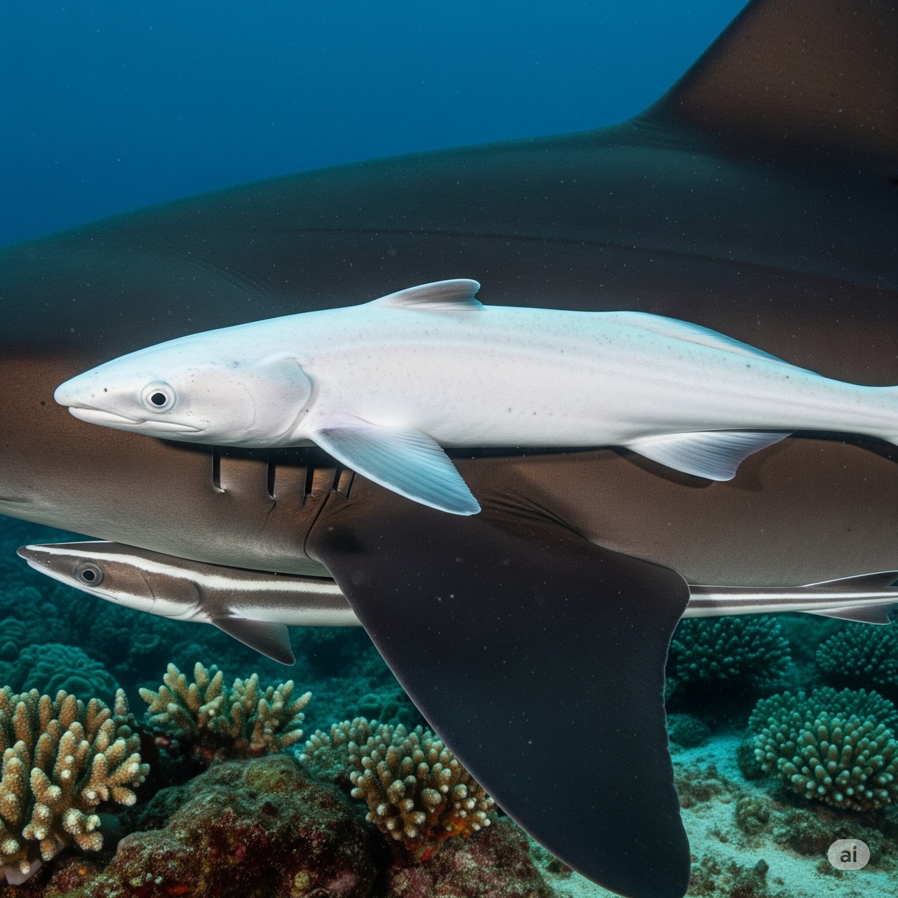 Beyaz Vantuz Balığı (Remora Albescens)