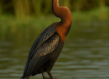 Yılanboyun Kuşu (Anhinga rufa)