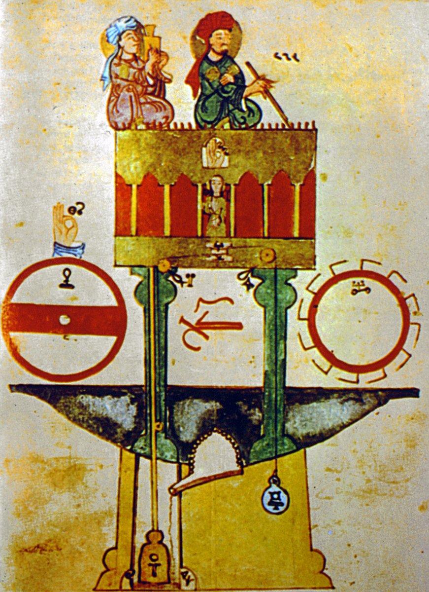 İsmâil b. Rezzâz el-Cezerî’nin Kitâb fî maʿrifeti’l-ḥiyeli’l-hendesiyye adlı eserinden minyatürlü bir sayfa (Süleymaniye Ktp., Ayasofya, nr. 3606, vr. 133a)