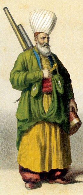 Başfalakacı ağa (Ârif Mehmed Paşa, Mecmûa-i Tesâvîr-i Osmâniyye, İstanbul 1279, lv. XV)