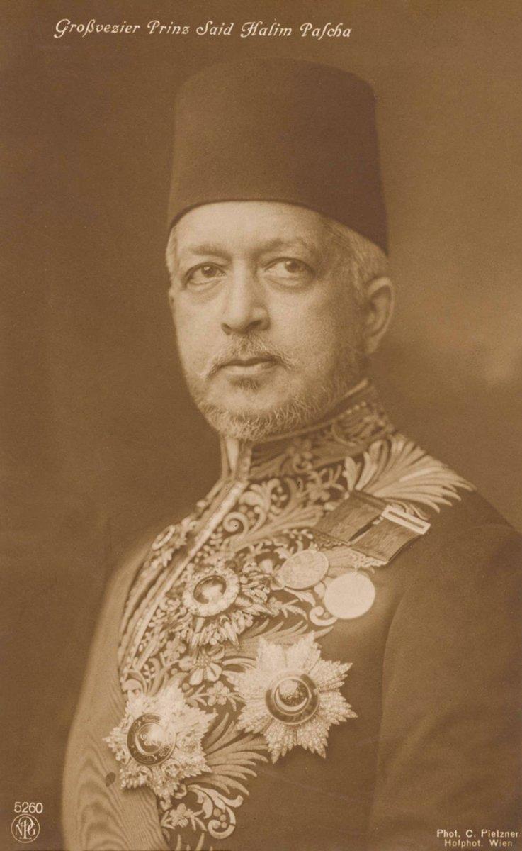 Said Halim Paşa’nın 1915 yılındafotoğrafçı Carl Pietzner tarafından çekilenbir fotoğrafı (M. Ruyan Soydan koleksiyonu)