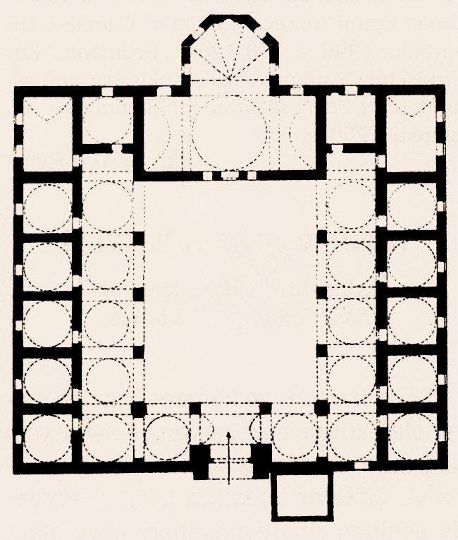 Hüsrev Paşa Cami-Medresesi’nin planı
