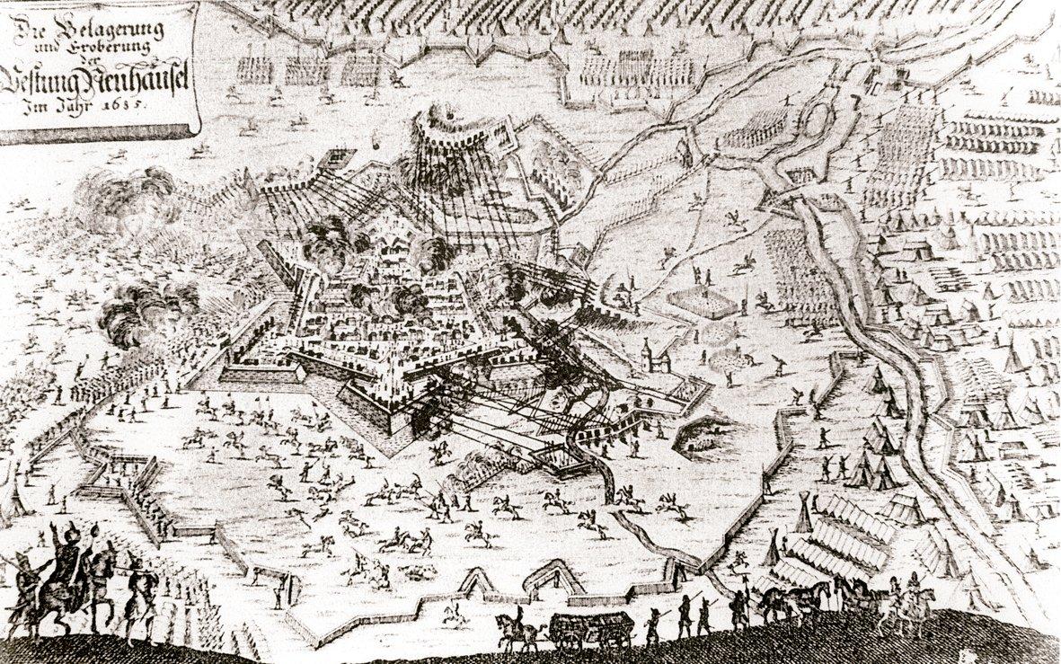 Uyvar Kalesi’nin 1663’te Türkler tarafından kuşatılmasını ve fethini tasvir eden bir gravür