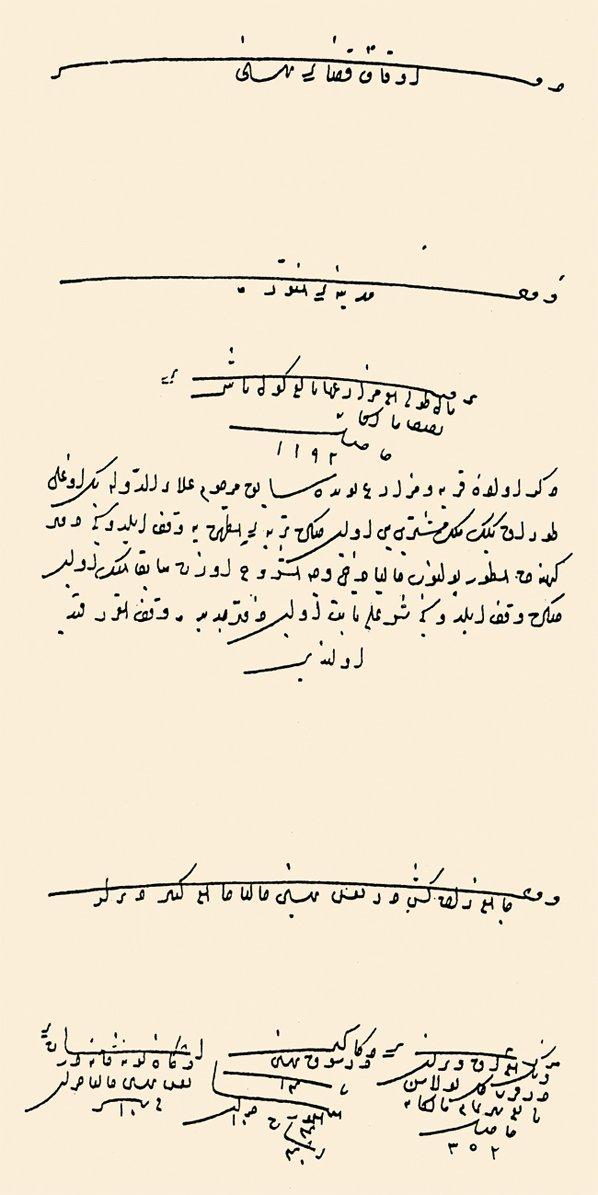 Besni kazası vakıflarını gösteren tahrir defterinden bir sayfa (BA, TD, nr. 71, s. 151)
