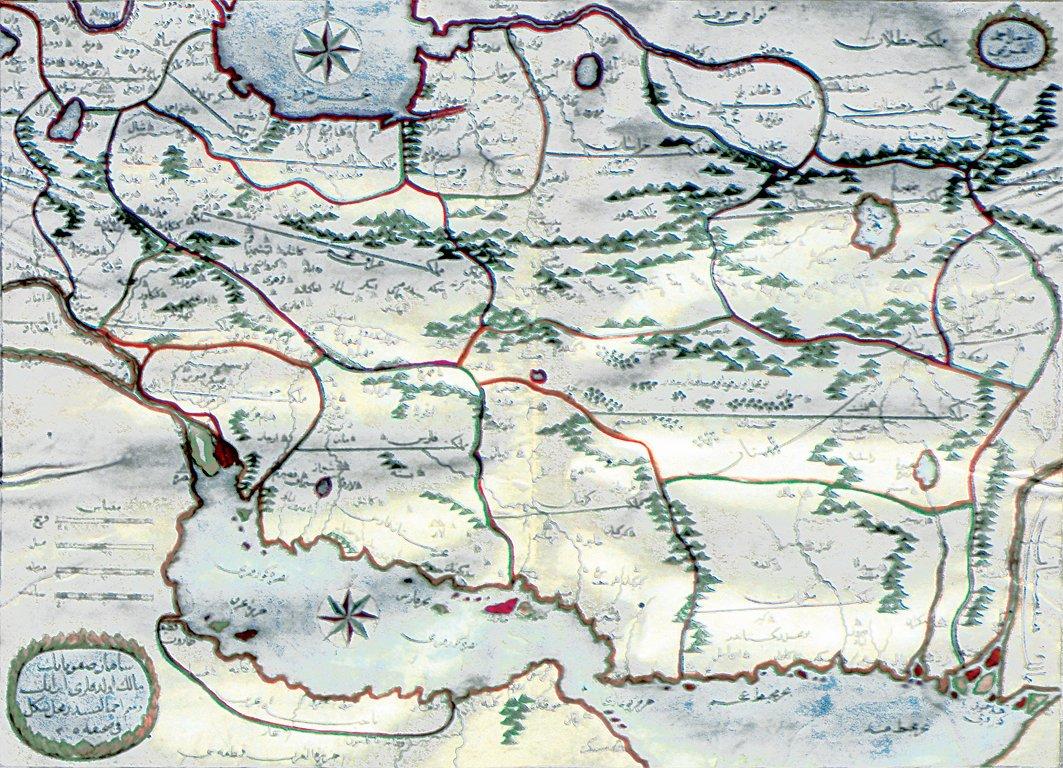 Kâtib Çelebi’nin Cihannümâ adlı eserinde Basra ve çevresini gösteren harita (İstanbul 1145, s. 289)