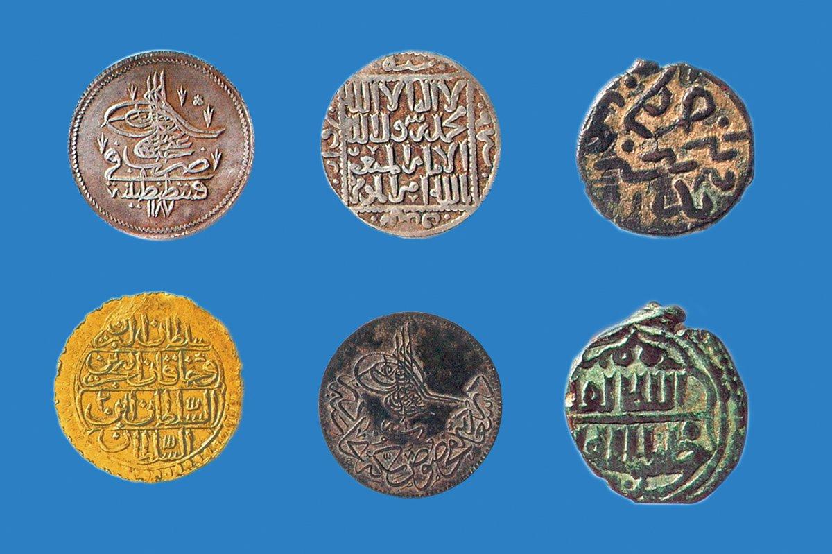 Değişik dönemlere ait bazı İslâmî sikkeler