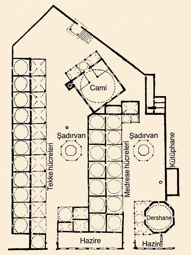 Çorlulu Ali Paşa Külliyesi’nin planı (İst.A., VIII, 4107)
