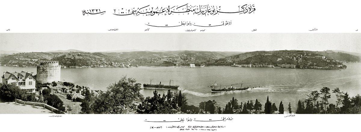XX. yüzyıl başlarında Boğaziçi’nin genel görünüşü (İÜ Ktp., TY, nr. 5009-10)