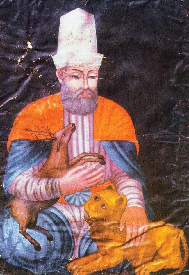 Hacı Bektâş-ı Velî’nin XV. yüzyılda yapılmış kök boya resmi (Hacı Bektaş Müzesi – Hacıbektaş/Nevşehir)