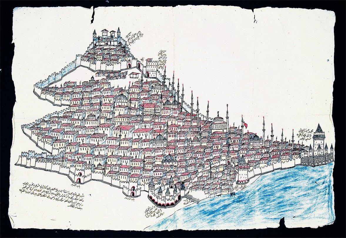 Selânik Kalesi’nin XVIII. yüzyılın sonlarına ait bir çizimi (BA, Plan-Proje Tasnifi, nr. 797)