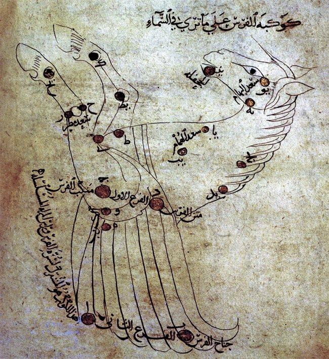 Kitâbü Ṣuveri’l-kevâkibi’s̱-s̱âbite’den bir diğer çizim (Süleymaniye Ktp., Fâtih, nr. 3422, vr. 169a)