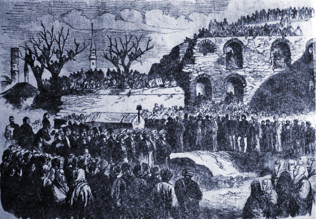 Keçecizâde Fuad Paşa’nın cenaze törenini gösteren bir gravür (L’Illustration, LIII, sy. 1357, yıl 27, 20 février 1869, s. 1)