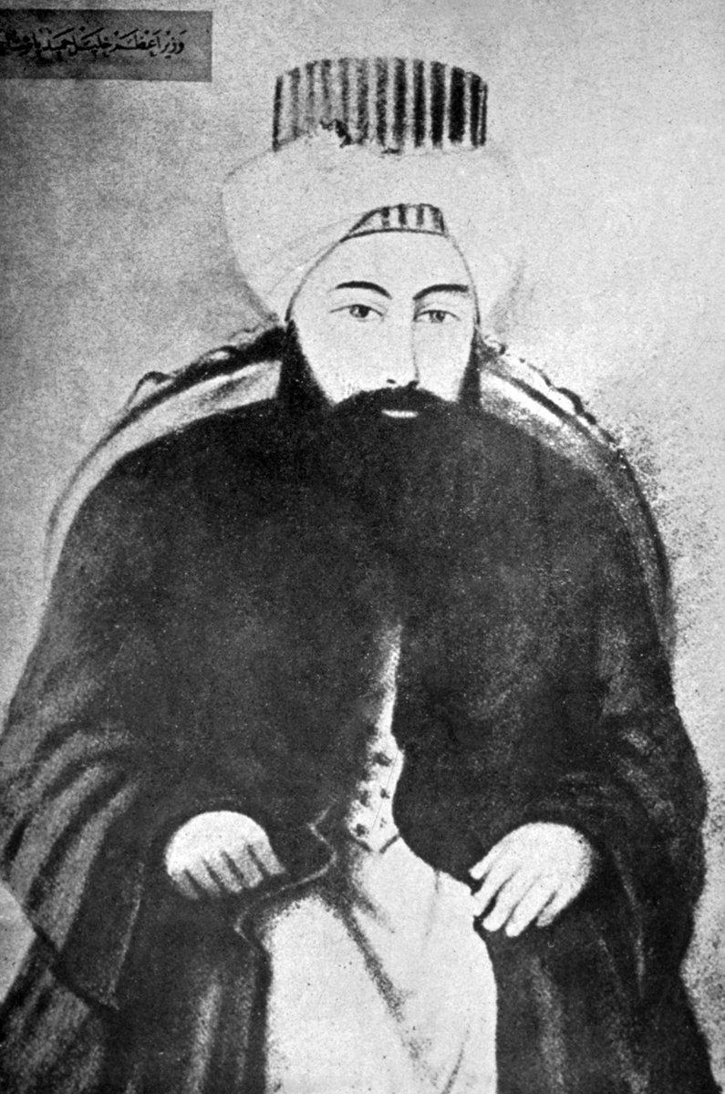 Halil Hamîd Paşa’nın bir Fransız ressamı tarafından yapılan karakalem resmi (TM, V [1936], s. 214)