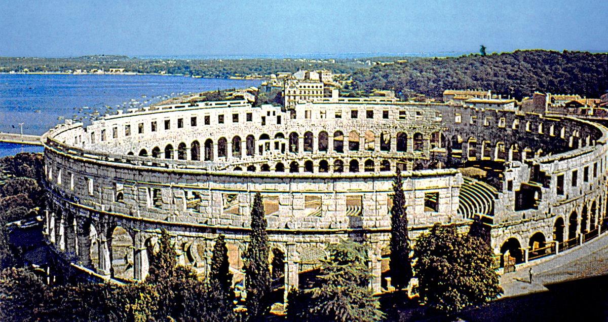Roma dönemine ait amfiteatr – Pula/Hırvatistan