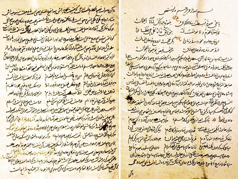 Demîrî’nin Ḥayâtü’l-ḥayevân adlı eserinin İdrîs-i Bitlisî tarafından Ḫavâṣṣü’l-ḥayevân adıyla yapılan tercümesinin ilk iki sayfası (TSMK, Revan Köşkü, nr. 1665)