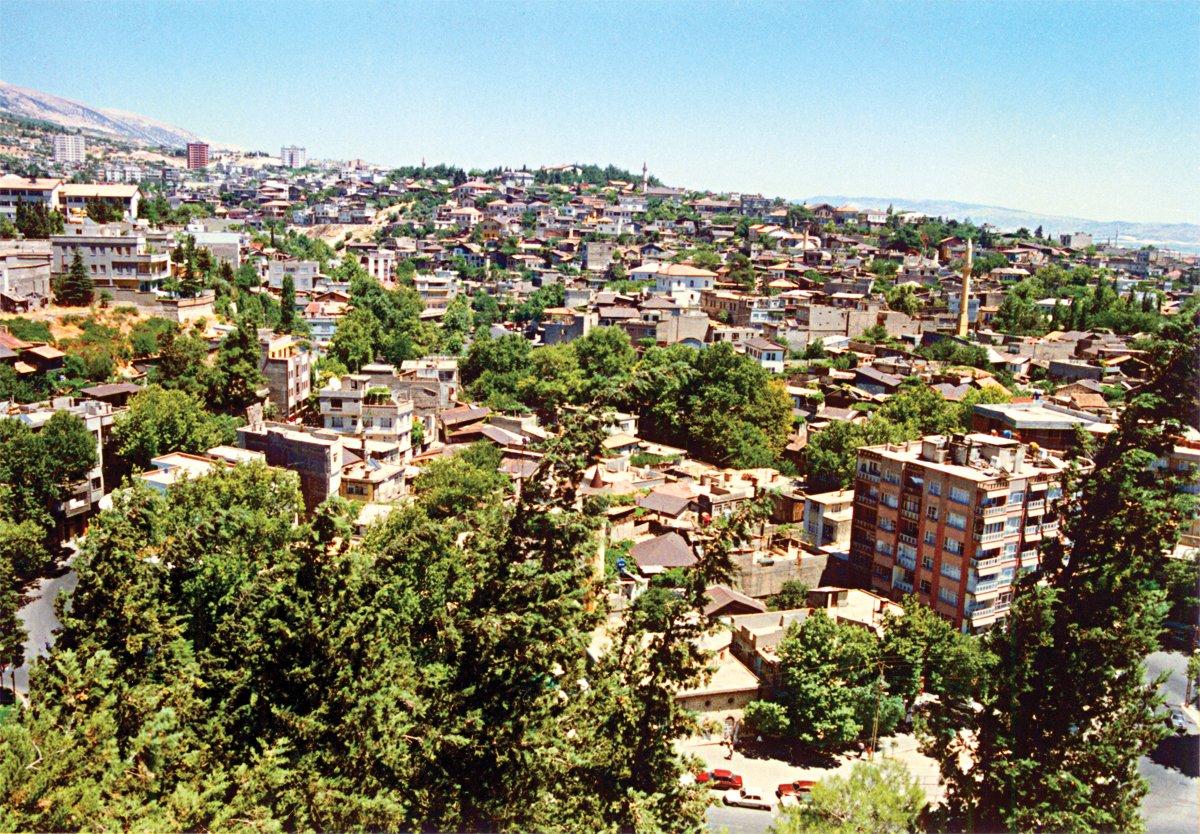 Kahramanmaraş’ın eski dokusunu gösteren doğu kesiminden bir görünüş