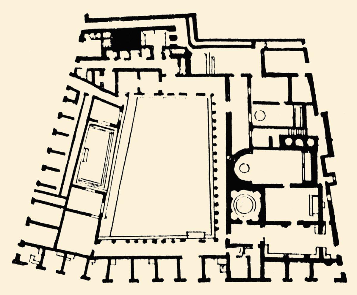 Pompei’deki Stabia Hamamı’nın planı