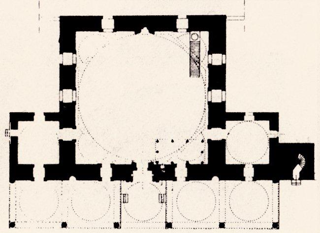 Hüsreviyye Camii’nin planı