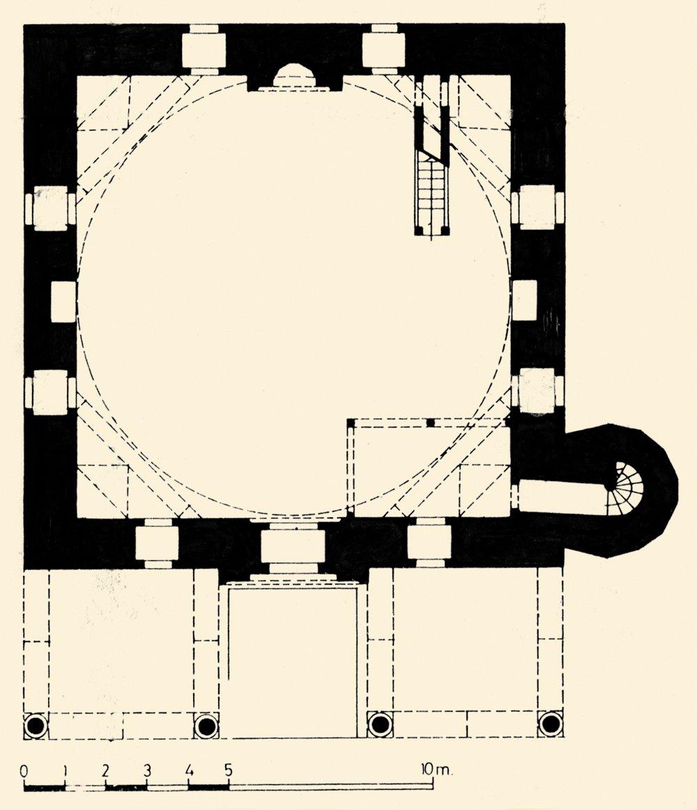 Karagöz Bey Camii’nin planı