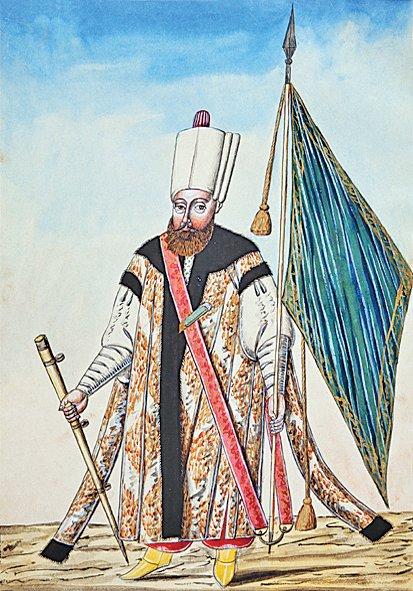 Dar kollu cübbe (Elbise-i Atîke-i Osmâniyye, İÜ Ktp., TY, nr. 9362, vr. 18a)