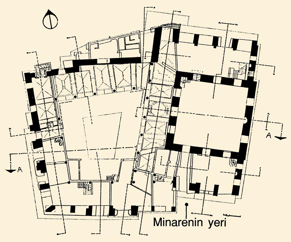 Hamza Bey Camii’nin planı