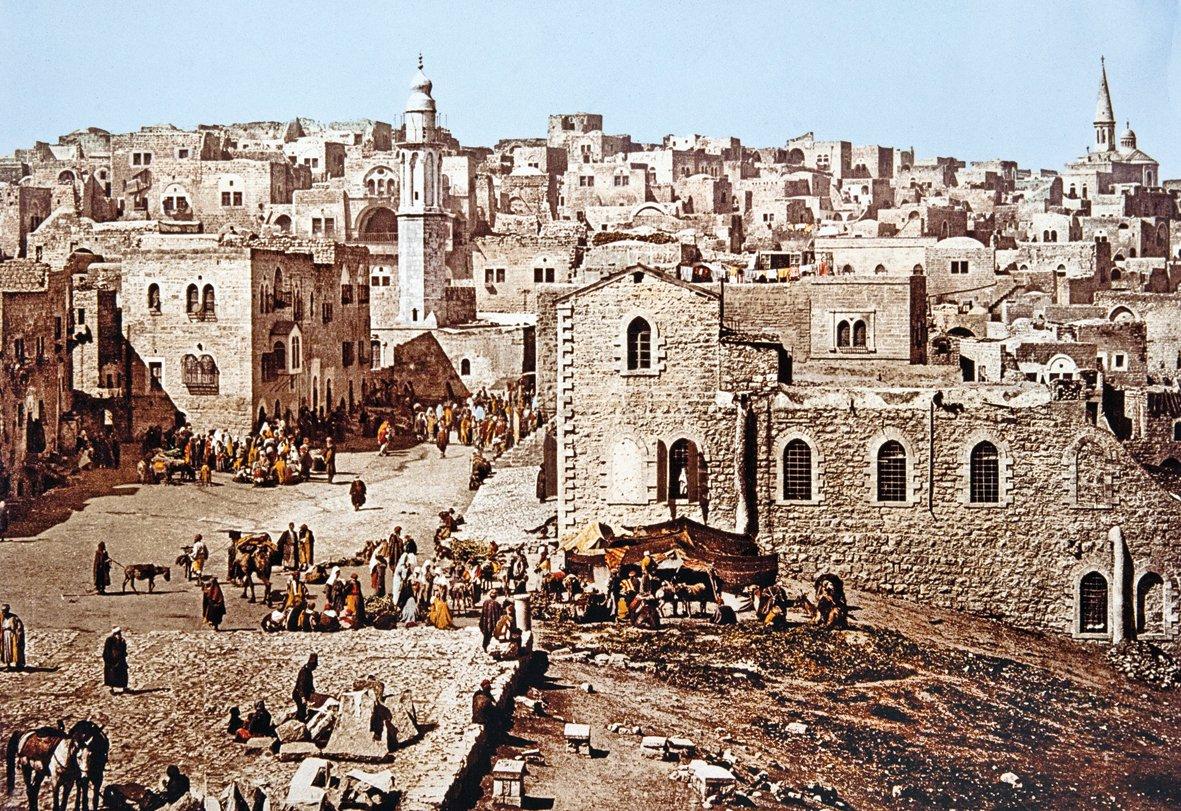 XIX. yüzyıl sonlarında Beytülahm’i gösteren bir fotoğraf (İÜ Ktp., Albüm, nr. 90577)