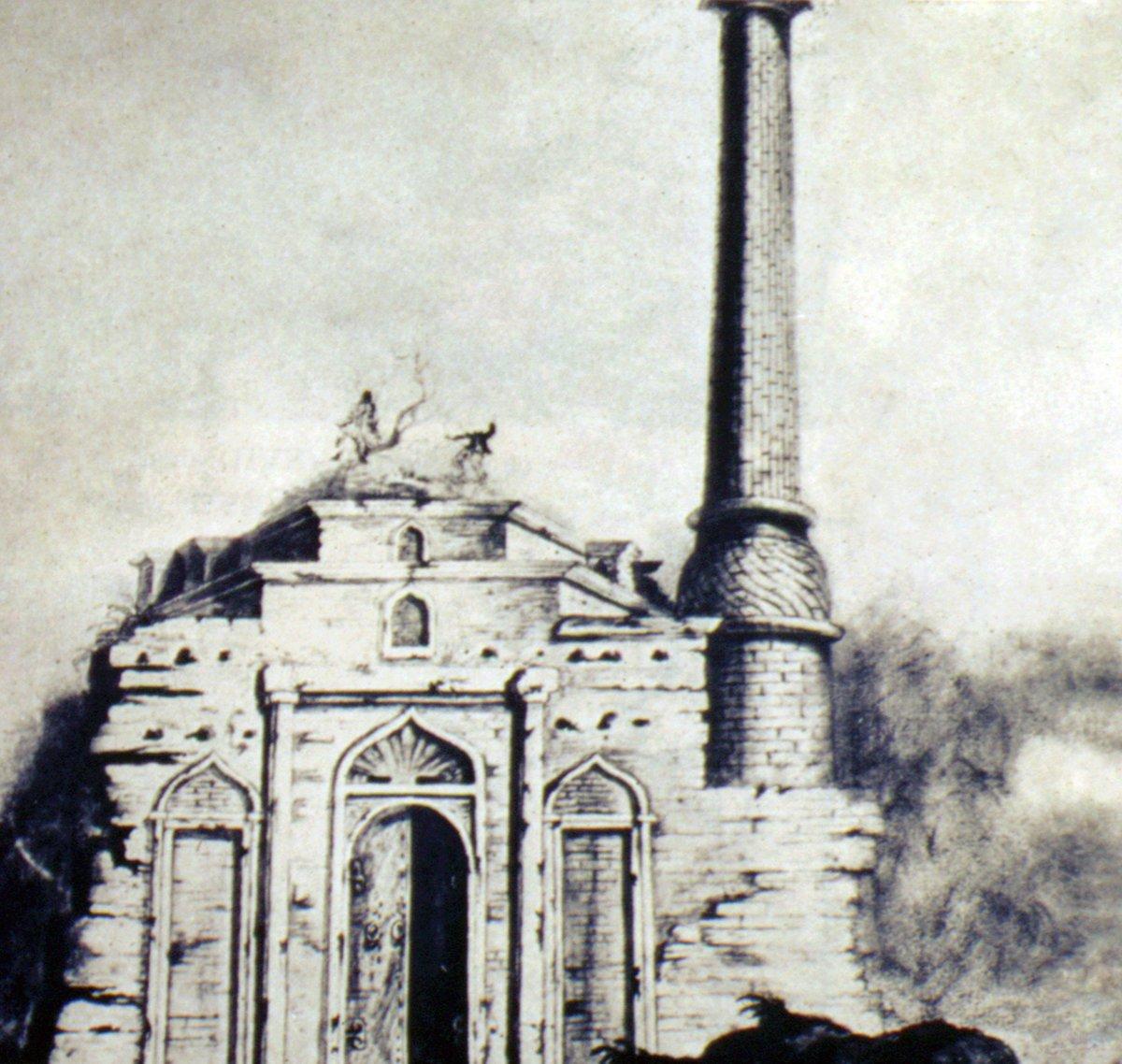1770 yılına doğru adı bilinmeyen bir ressam tarafından çizilen ve Osman Bey Camii olarak teşhis edilmiş olan yapının gravürü (J. Molnár, Macaristan’daki Türk Anıtları, lv. XXI)